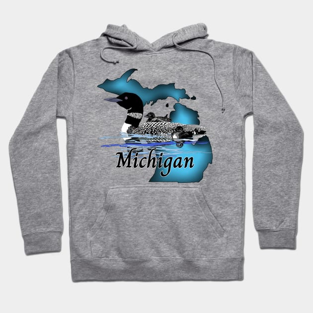 Michigan Loon Hoodie by Zodiart